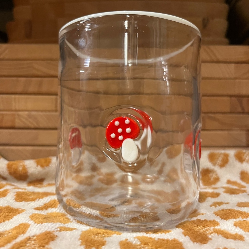 Anthropologie mushroom Icon glass